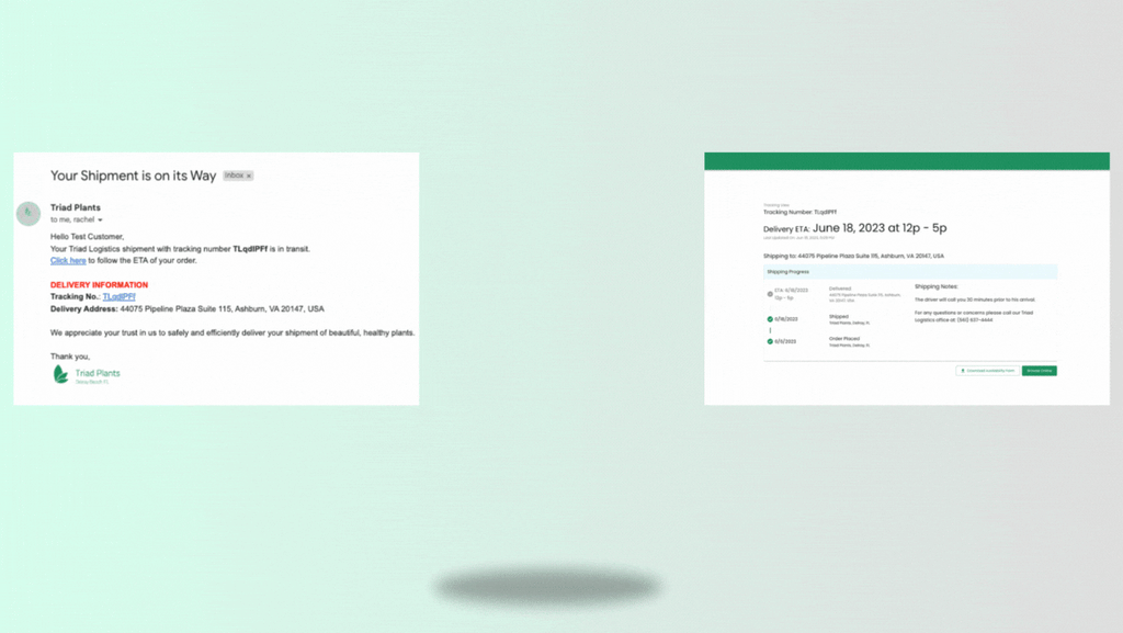 Introducing Live Shipment Tracking